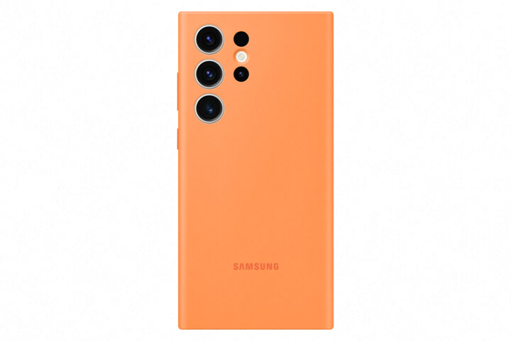 Samsung silikonový zadní kryt pro Galaxy S23 Ultra, oranžová_1569129591