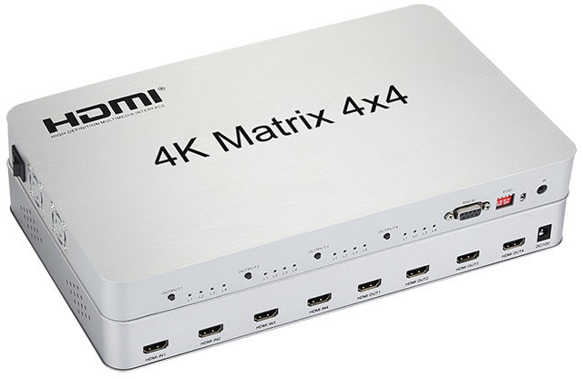 PremiumCord HDMI matrix switch 4:4 , rozlišení 4Kx2K_1228934646
