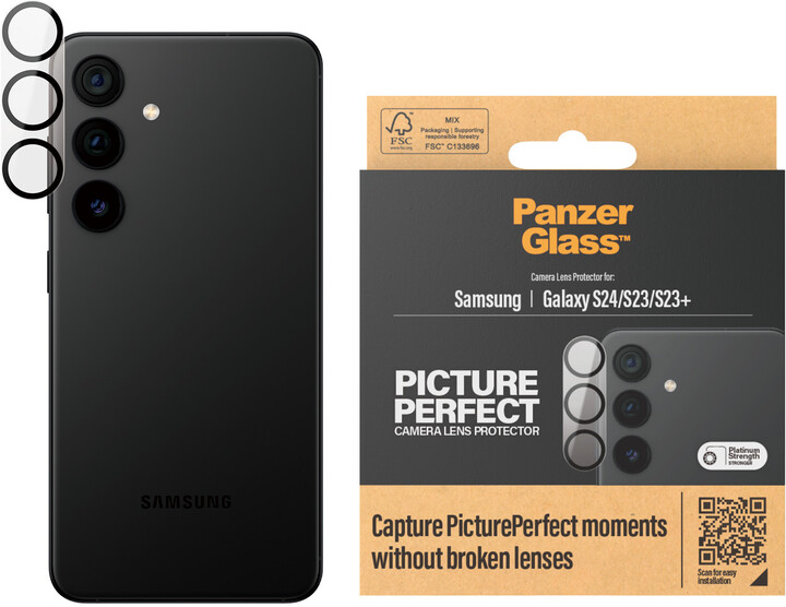 PanzerGlass ochranné sklo fotoaparátu pro Samsung Galaxy S24/S23/S23+_321057294