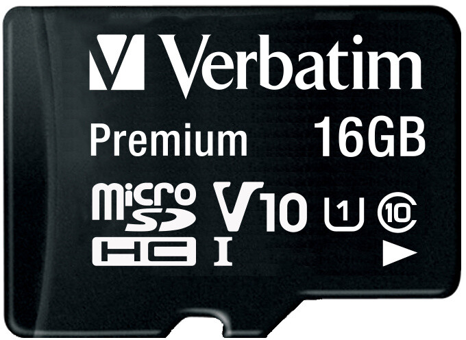 Verbatim MicroSDHC 16GB (Class 10) + SD adaptér
