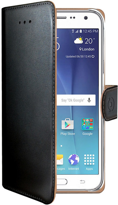CELLY pouzdro Wally pro Samsung Galaxy J5, PU kůže - černá_410253479
