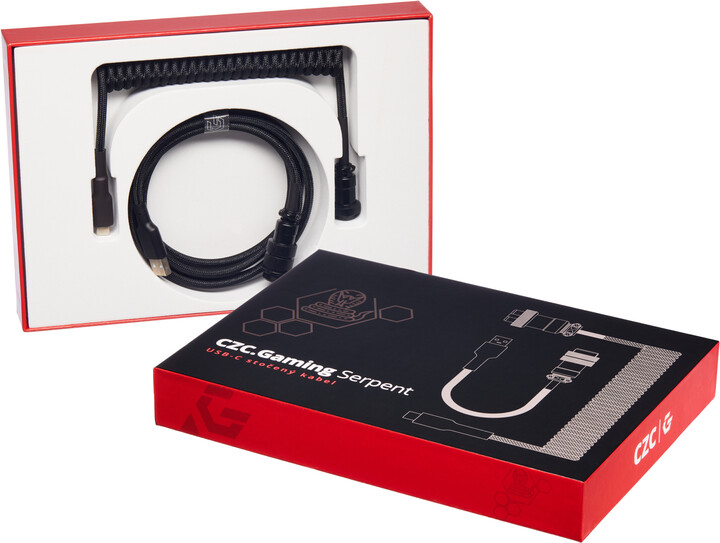 CZC.Gaming Serpent, USB-C/USB-A, 1,5m, černý_542280698