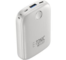 CellilarLine powerbanka E-Tonic, 10000mAh, USB, PD, 18W, bílá_1064614814