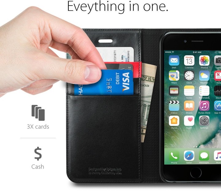 Spigen Wallet S pro iPhone 7, black_349209696