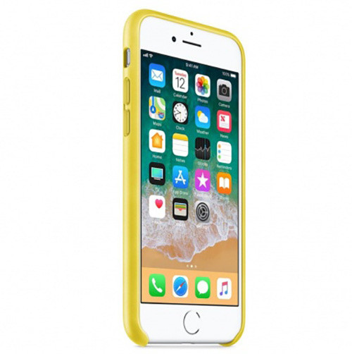 Apple kožený kryt na iPhone 8 / 7, jasně žlutá_1230956712
