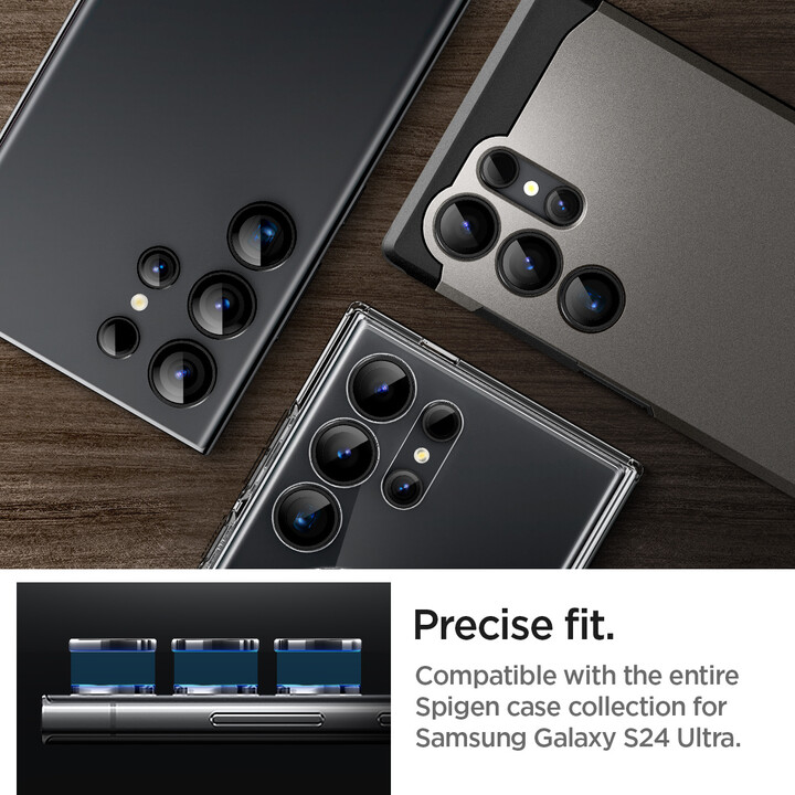 Spigen ochranné sklo tR EZ Fit Optik Pro 2 Pack pro čočky fotoaparátu Samsung Galaxy S24 Ultra,_1419981459