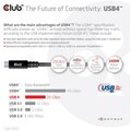 Club3D kabel USB-C, Data 20Gbps, PD 240W(48V/5A) EPR, M/M, 2m_12122050