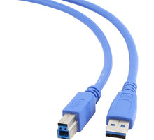 Gembird CABLEXPERT kabel USB A-B 1,8m 3.0, modrá CCP-USB3-AMBM-6