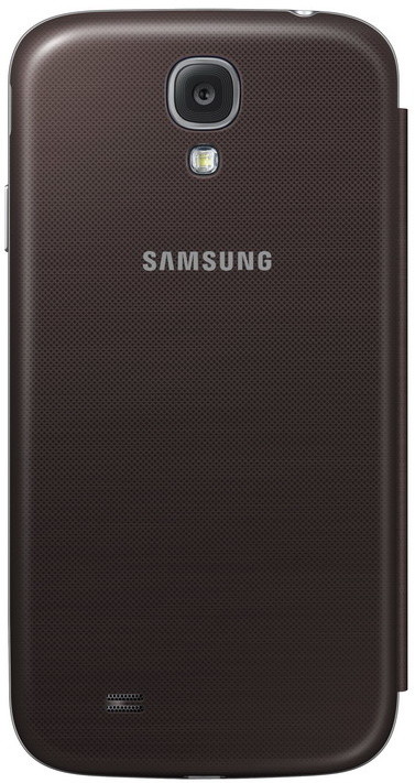 Samsung flipové pouzdro S-view EF-CI950BA pro Galaxy S4, hnědá_416783930
