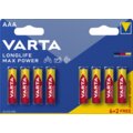 VARTA baterie Longlife Max Power AAA, 6+2ks_1607826168