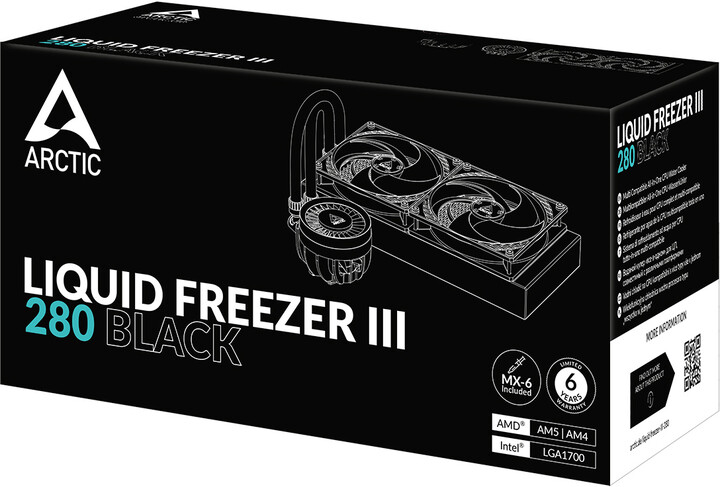 Arctic Liquid Freezer III 280, černá_1590116873