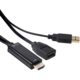 Club3D adaptér HDMI 1.4 na DisplayPort 1.1 (M/F), USB napájení, 18cm Poukaz 200 Kč na nákup na Mall.cz