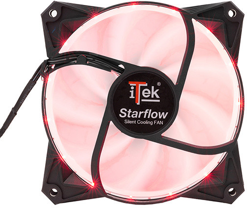iTek Star Flow - 120mm, Red LED, 3+4pin, Silent_1720559660