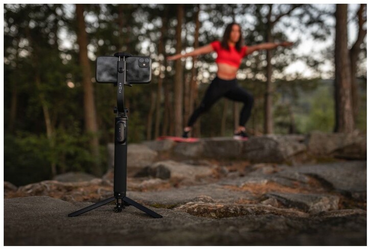 FIXED selfie stick s tripodem Snap XL a bezdrátovou spouští, 1/4&quot; závit, černá_1789949230