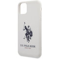 U.S. Polo silikonový kryt Big Horse pro iPhone 11 Pro Max, bílá_345315103