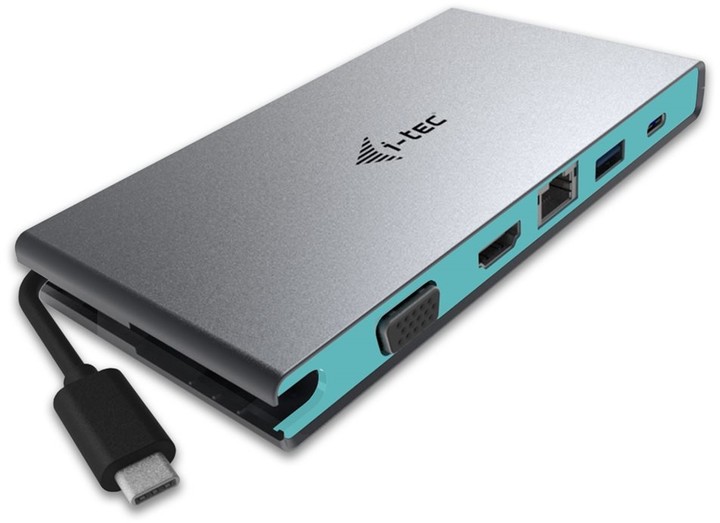 i-tec USB-C 4K Travel dokovací stanice - multifunkční adaptér, 1x HDMI 4K Ultra HD nebo 1x VGA_937502863