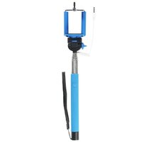 Polaroid teleskopická selfie tyč s kabelem, modrá_285789661