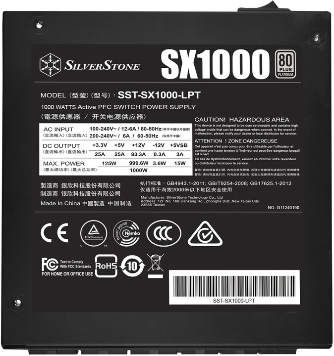 SilverStone SX1000 Platinum - 1000W_178830672