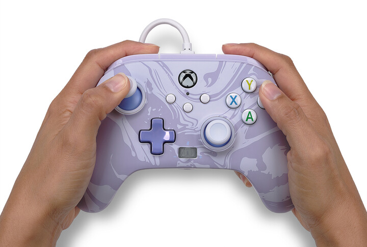 PowerA Enhanced Wired Controller, Lavender Swirl (PC, Xbox Series, Xbox ONE)_634495400