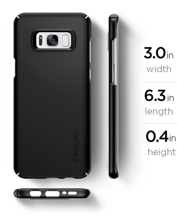 Spigen Thin Fit pro Samsung Galaxy S8+, black_1232681636