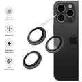 FIXED ochranná skla čoček fotoaparátů pro Apple iPhone 15 Pro/15 Pro Max, černá_1568556311