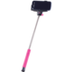 Forever MP-100 selfie tyč s ovládacím bluetooth tlačítkem, růžová