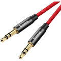 BASEUS kabel audio Yiven Series, Jack 3.5mm, M/M, 1.5m, červená/černá_428363856