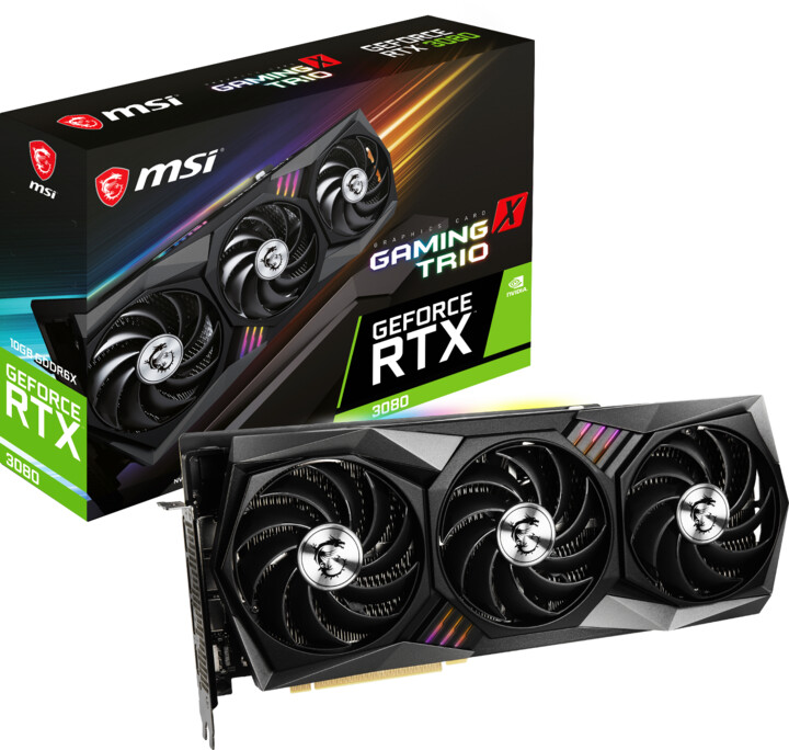 MSI GeForce RTX 3080 GAMING X TRIO 10G, LHR, 10GB GDDR6X_611938919