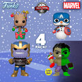 Figurka Funko POP! Marvel - Holiday Hulk, Groot, Cap. Snowman a Thanos_1680679148