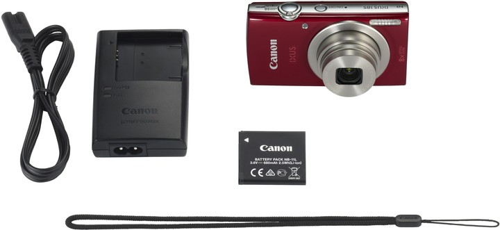 Canon IXUS 185, červená_300414006