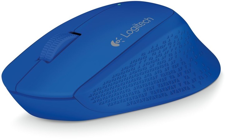 Logitech Wireless Mouse M280, modrá
