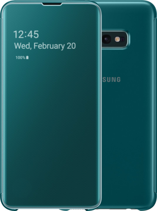 Samsung Clear View flipové pouzdro pro Samsung G970 Galaxy S10e, zelená_1478985149