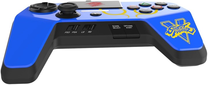 Mad Catz Street Fighter V FightPad PRO V2, modrý (PS4,PS3)_692164749