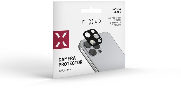FIXED ochranné sklo fotoaparátu pro Apple iPhone 12 Mini, černá_770699608