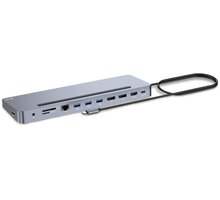 i-tec dokovací stanice USB-C Metal Ergonomic, 3x 4K Display, PD 100W_1477098247