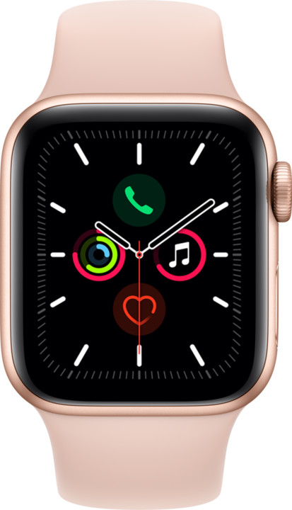 Apple Watch Series 5 GPS, 40mm Gold Aluminium Case with Pink Sand Sport Band_1648254564