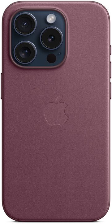 Apple kryt z tkaniny FineWoven s MagSafe na iPhone 15 Pro, morušově rudá_754433169