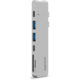 EPICO Hub Pro s rozhraním USB-C pro notebooky - stříbrná