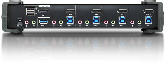ATEN KVM switch CS-1924, 4-Port USB 3.0 4K DisplayPort (4K,USB 3.1 Gen 1)_1113435399