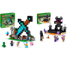 Extra výhodný balíček LEGO® Minecraft 21244 Rytířská základna a 21242 Aréna v Endu_238951562