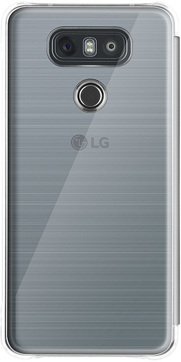 LG Quick Cover Clear CFV-300 pro LG G6, stříbrná_1664356854