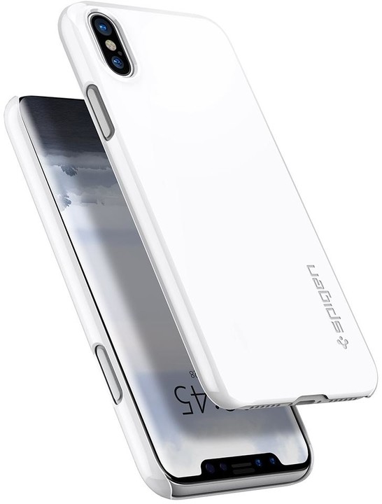 Spigen Thin Fit iPhone X, white_1965150411