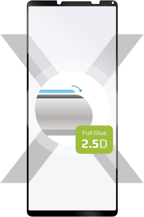 FIXED ochranné sklo Full-Cover pro Sony Xperia 10 IV, s lepením přes celý displej, černá_1229815116
