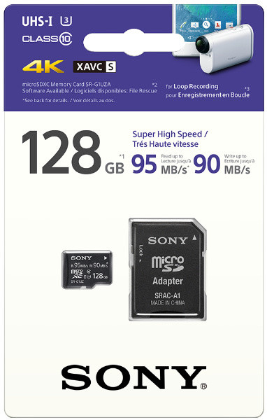 Sony micro SDXC SRG1UZ 128GB, UHS-I + adaptér_2058837535