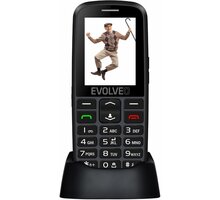 Evolveo EasyPhone EG s nabíjecím stojánkem, černá Poukaz 200 Kč na nákup na Mall.cz + O2 TV HBO a Sport Pack na dva měsíce