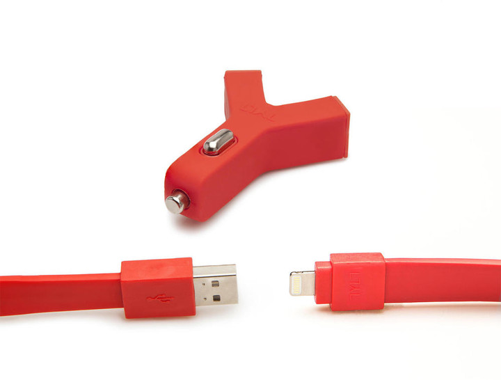 TYLT Y-CHARGE - 2.1A + Syncable Lightning Red_496102180