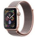 Apple Watch series 4, 40mm, pouzdro ze zlatého hliníku/růžový provlékací řemínek_308401106