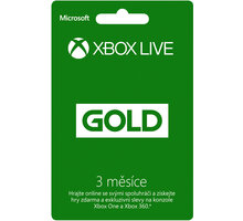 Microsoft Xbox Live zlaté členství na 3 měsíce_776559867
