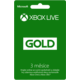 Microsoft Xbox Live zlaté členství 3 měsíce