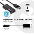 Club3D DisplayPort 1.2 na HDMI 2.0, podpora 4K/60Hz, aktivní adaptér, 15cm_1539513191